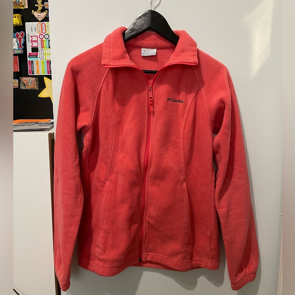 Columbia Women’s Small Vibrant Coral Full-Zip Fleece